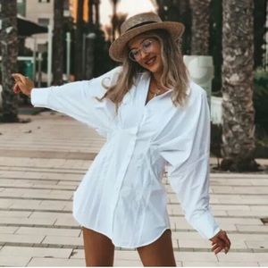 NWT Zara pleated shirt